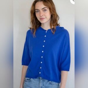 Things Between Blue Button-Up Cardigan